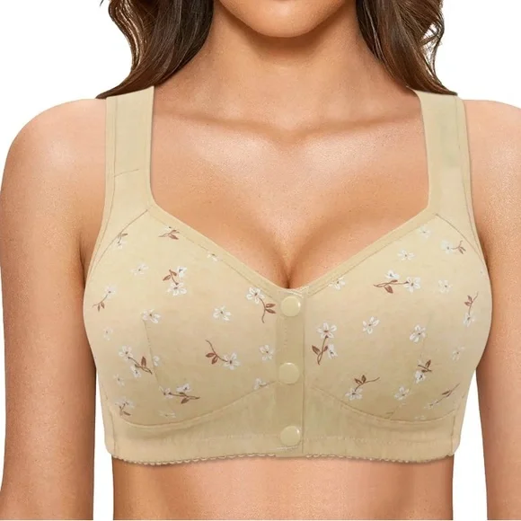 New NWT Mintreus Front Button Shaping Cup Adjustable Sport Front Snap Bra - 36C - Picture 2 of 3